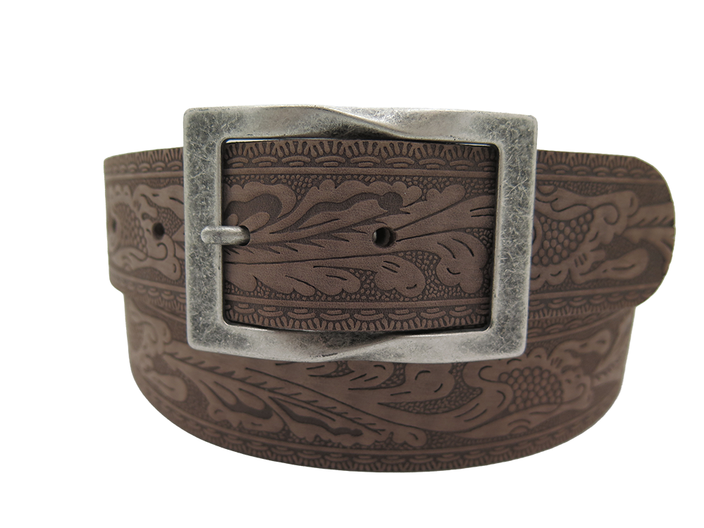 Ledergurt Branding Flower 40mm (11075/72-40)